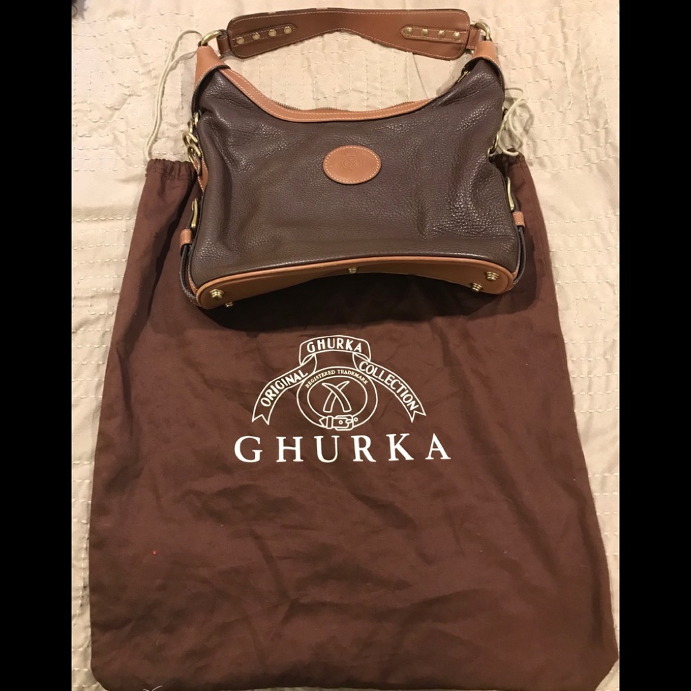 Ghurka leather hobo/shoulder bag